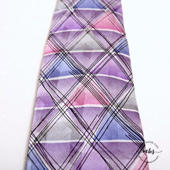 J. Garcia Aztec Objects Silk Tie - Picture 2 of 5